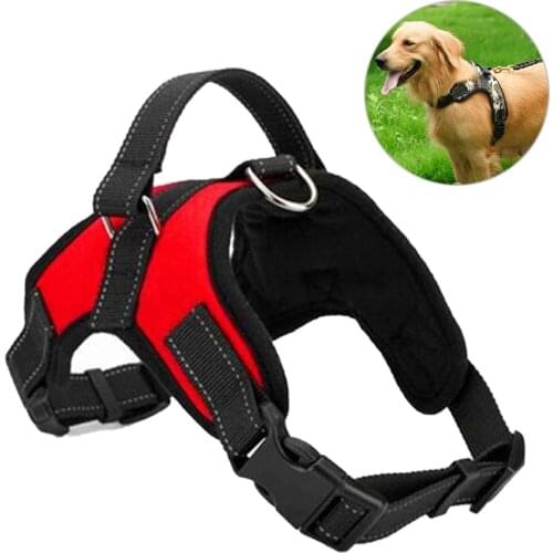 Adjustable Dog Harness Durable Pet Walking Chest Strap Dog Bib Set Vest Collar Puppy Safety Lead for Small Medium Large Dog