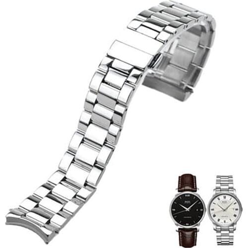 ISUNZUN 20mm Mens Watch Strap For MIDO Baroncelli M010 Watches Accessories Bracelet for MIDO M010408A Stainless Steel Watchband