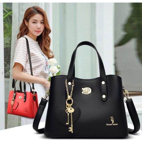 Luxurious Women Handbag High End Pu Leather Shoulder Bag Brand Designer Messenger Bags Black Hand Bags Female Tote Crossbody Bag
