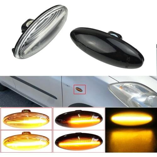 LED Car Dynamic Blinker Sequential Lamp Side Marker Turn Signal Light For Toyota Yaris MK2 COROLLA Auris Mk1 E15 RAV4 Mk3