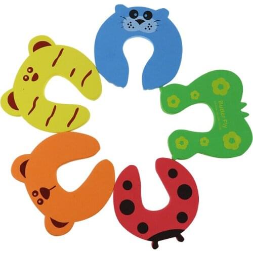 Child Safety Protection Baby Safety Cute Animal Security Card Door Stopper Baby Newborn Care Child Lock Protection From Children