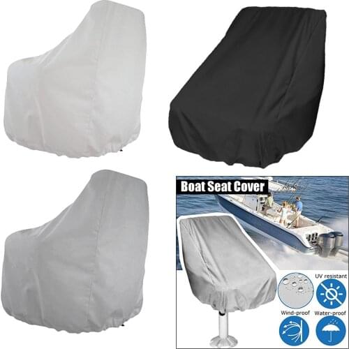 Captain Boat Seat Cover Protection Elastic Closure UV Resistant Waterproof