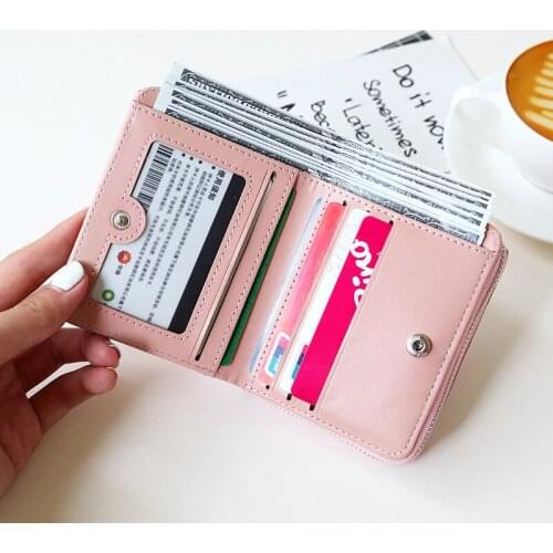 Female Coin Purse Clutch Tassel Women Wallet Small Cute Wallet Women Short Leather Women Wallets Zipper Purses
