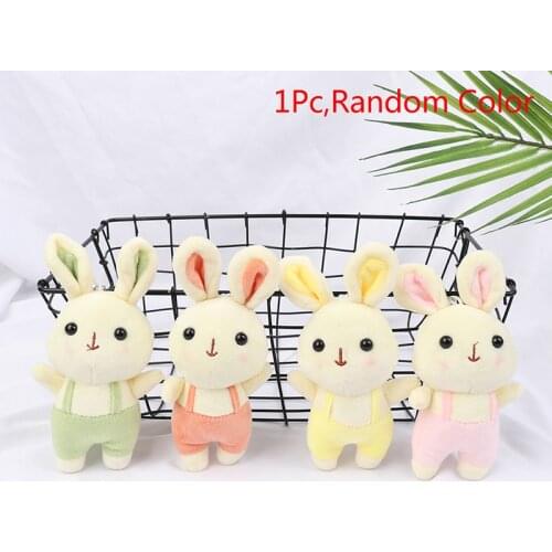1Pc Doll Keychain Children Girl Gift Lovely 12CM Rabbit Stuffed Plush Toy Pendant Gift Keychain Plush Toy Doll Plush