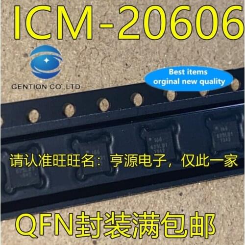 10PCS ICM20606 ICM-20606 silk screen 166 QFN three-axis gyroscope in stock 100% new and original