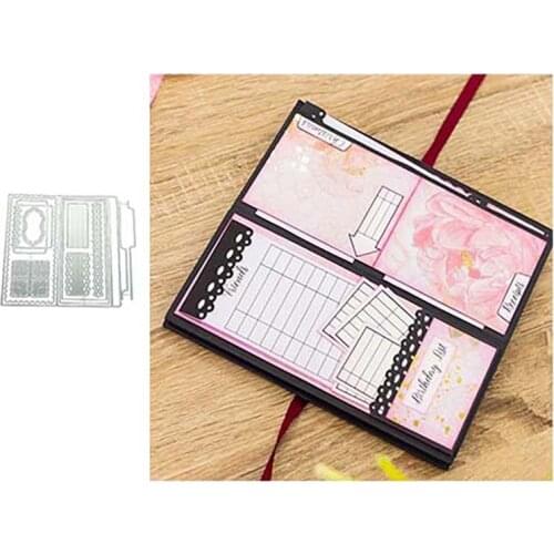 2021 New Arrival Storage Book Bag Box Metal Cutting Dies Stencil Craft Die Cut Mould Decor Template Scrapbooking Design Model