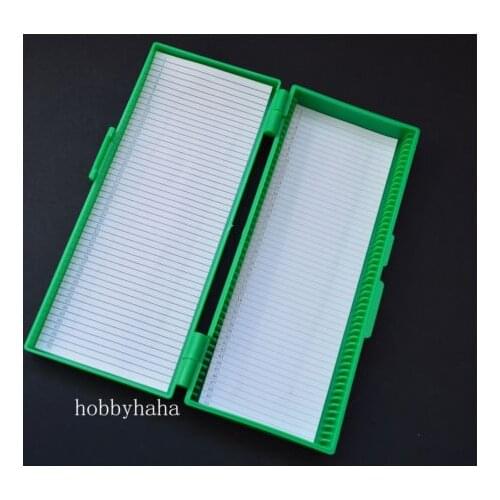 3pcs Microscope Slides Box Slide Storage Holds 50 Slides color randomly