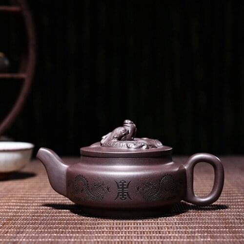 340ml Yixing Zisha Teapot Genuine All Handmade Famous Purple Clay Dragon Tea Pot Kung Fu Tea Kettle Tea Set Free Shipping