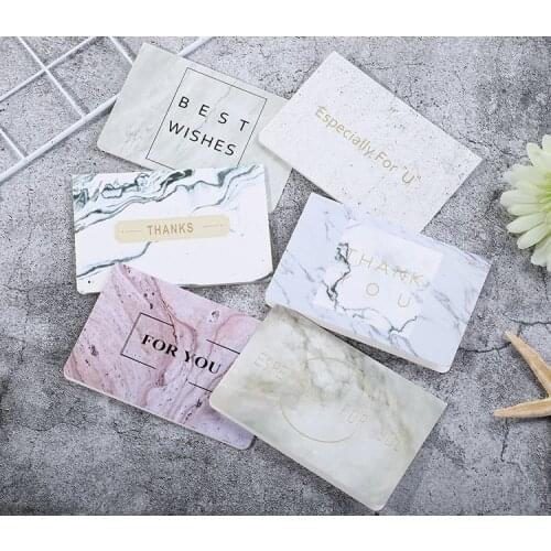 6set Mix Styles 6 PCS card+6 PCS envelopeThank You For You Cards Gift Message Card DIY Decoration Holiday Greeting Card