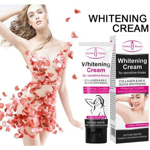 Aichun Beauty Body Creams Armpit Whitening Cream Between Legs Knees Private Parts Whitening Formula Armpit Whitener 50g