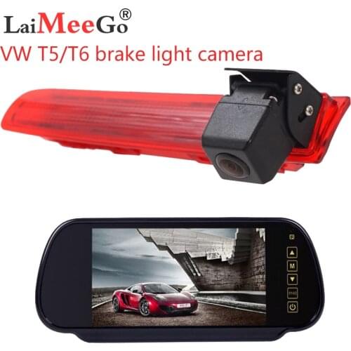 CCD HD Car Rear View Camera Reverse Backup Brake Light Parking Night Vision Waterproof for VW Transporter T5 T6 Van PAL/NSTC