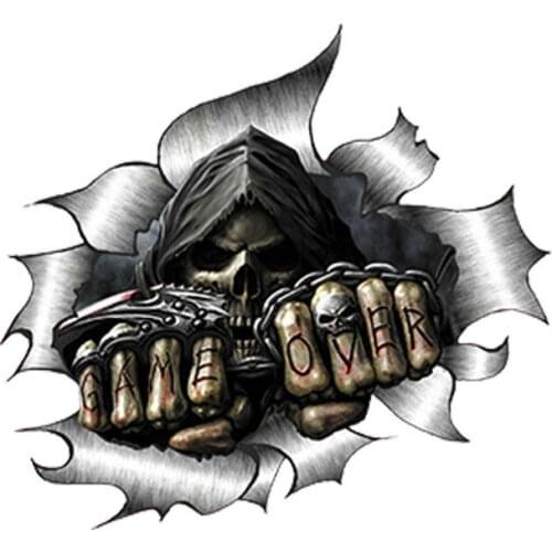 Auto Accessories Decorative Waterproof Car Sticker Personality Rip Death Skull Car Accessories PVC Decal