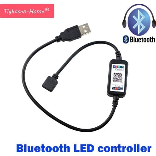 DC 5V-24V Smart Bluetooth Controller 4.0 LED Light Mini Wireless Dimmer 3Channel RGB Led Controller For 5050 RGB LED Strip Light