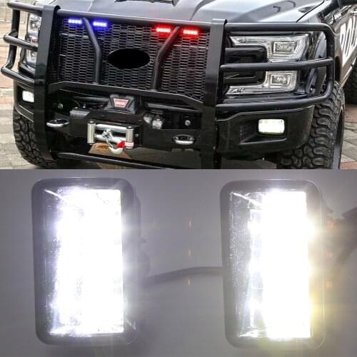 1Set DRL LED Daytime Running Lights LED Fog Lights High Low Beam Light Fog Lamp For Ford F150 2015 2016 2017 2018 2019