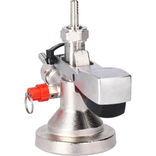 G5/8 A Type Stainless Steel Beer Keg Tap Distributor Coupler with Relief Valve Brewing Sturdy Durable Keg Tap Coupler Flat Head