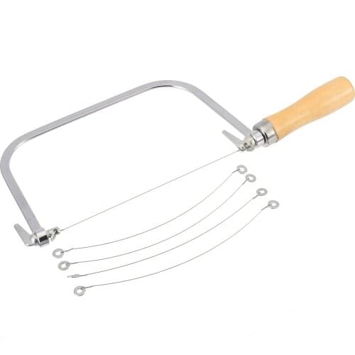 Mayitr Stainless Steel Soap Loaf Cutter Wax Slice Making 5 Loaf Wire String Cutting Balde DIY Soap Cutter Saw Making Tools