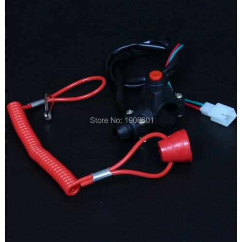 49cc Mini Dirt Pit bike,Pocket bike and atv Quad Engine stop Flameout Switch with Emergency Switch free shipping