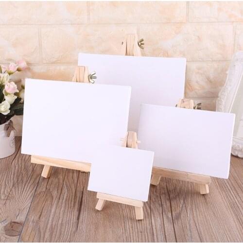 Mini Blank Canvas For Painting Acrylic Paint With Quality Easel Art Supplies For Painting Artist Stationery Kids Gifts