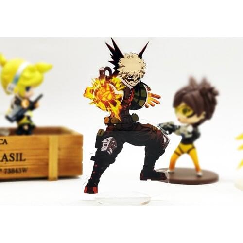 Love Thank You My Hero Academia Bakugou Katsuki acrylic stand figure model plate holder cake topper anime boku no cool