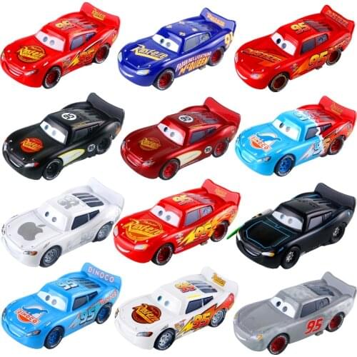 New Disney Pixar Car 2 3 Lightning McQueen Series Racing Car 1:55 Diecast Metal Alloy Vehicle Model Children Toys Birthday Gift