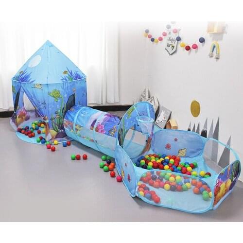 Childrens Tent Indoor Three-Piece Set Boys and Girls Princess Playhouse Outdoor Small House Baby Home Toy House