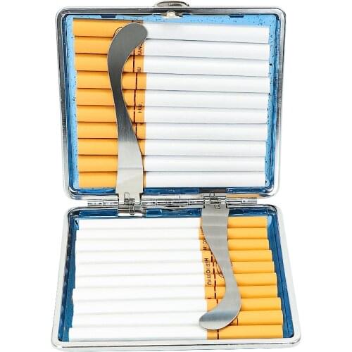 TOPPUFF Plastic Cigarette Case Sequin Design Tobacco Cigarette Case Box for 20pcs Cigarette Smoke Smoking Accessories