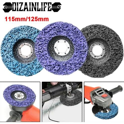 115/125mm Poly Strip Disc Abrasive Wheel Clean Grinding Paint Rust Remover Wheel for Durable Angle Grinder Car Truck Motorcycles
