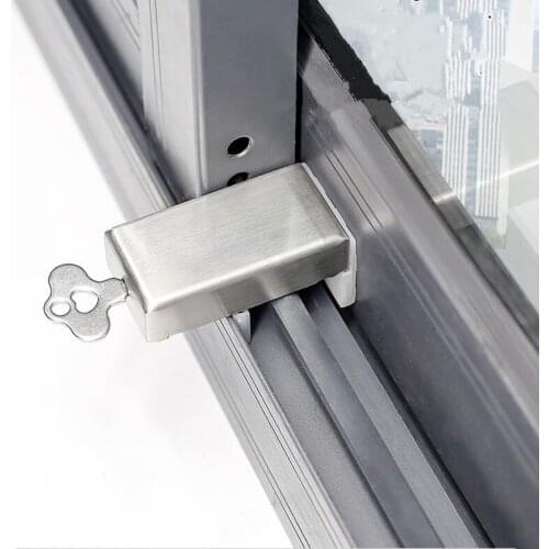 Practical sliding doors and windows lock anti-theft Sliding Sash Stopper Cabinet Locks Straps Doors Security Furniture Hardware