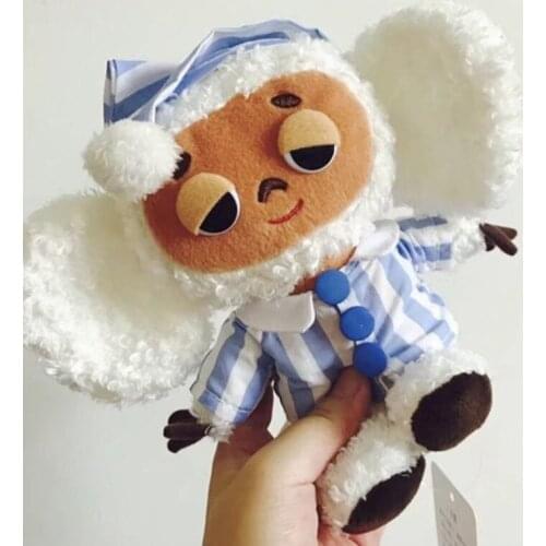 20cm Russian Cheburashka Big Ears Monkey Plush Doll Kawaii Monkey Plush Baby Comfort Doll For Children Halloween Christmas Gift
