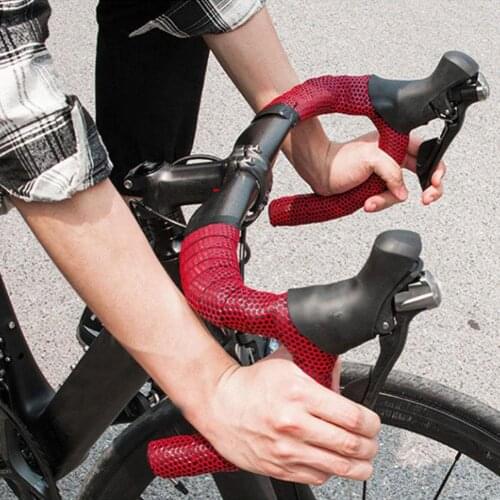 Silicone Road Bike Bicycle Cork Handlebar Grip Wrap Tape with 2pcs Bar Plugs