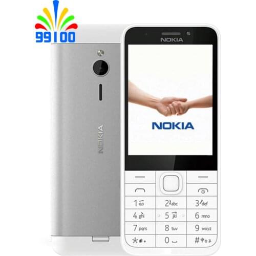 Unlocked Cell Phone Nokia 230 Flashlight FM Single/Dual Sim 2.0MP Camera Refurbished English/Hebrew/Arabic/Russian Keypad