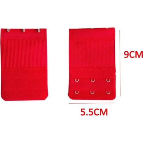 1PC Women 2 Rows 3 Hooks Bra Extender Underwear Buckle Bra Elastic Straps Adapter 9*5.5cm