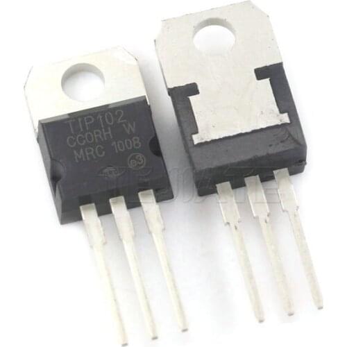 10pcs TIP102 TO-220 T1P102 Darlington transistor