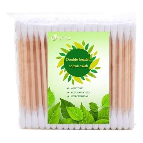 100 / 200Pcs High Quality Cotton Swab Portable Cool Double-headed Cotton Swab Safe And Healthy Makeup Tool