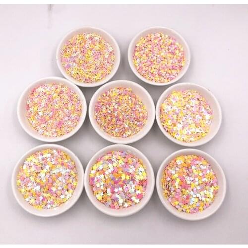10g 2-4mm Various Shapes Pink Yellow Mix PVC Sequins For Wedding Sewing Paillette Handcraft Decoration DIY Accessory Lentejuelas