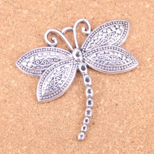 4pcs Charms dragonfly 60x58mm Antique Pendants,Vintage Tibetan Silver Jewelry,DIY for bracelet necklace