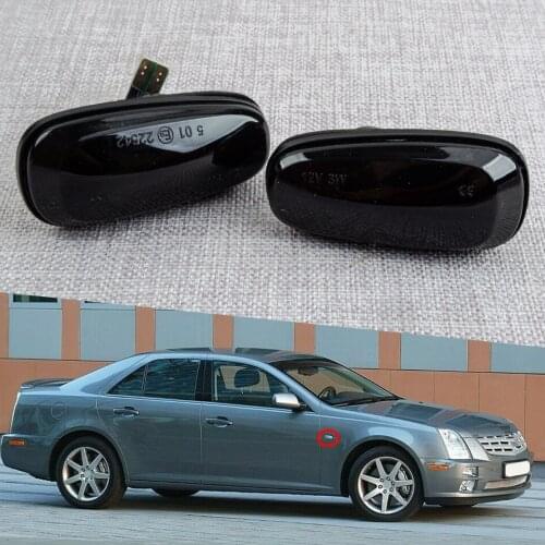 15930599 10364604 9133062 2pcs Smoked LED Fender Side Marker Turn Signal Light Fit For Cadillac STS STS-V Opel Astra G Zafira A