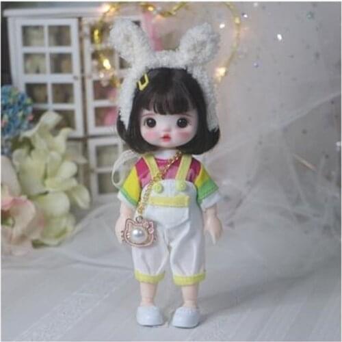 16cm Blyth Doll Joint Body Fashion BJD Toys Gift with Dress Shoes Wig Make Up