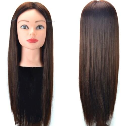 23'' Hair Styling Mannequin Head Training Cosmetology Doll Head w/ Clamp Gray