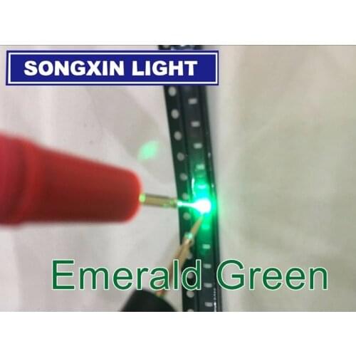 4000pcs SMD 0603 LED Diode Light-emitting-diodes Emerald Green Esmeralda Verde 0603 SMD LED Diodo Bright Chips Diodi Pack 525nm