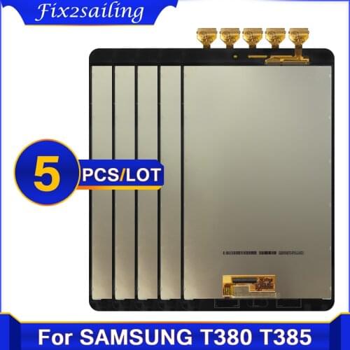 5 Pcs/lot LCD Display For Samsung Galaxy Tab A 8.0 2017 SM-T380 SM-T385 T380 T385 LCD Touch Screen Digitizer Assembly Replacment