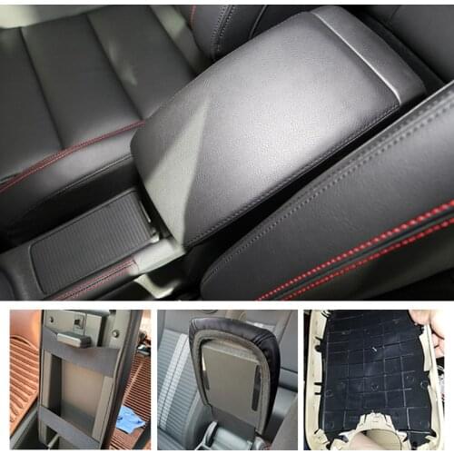 Car Accessories Interior Microfiber Leather Center Armrest Cover Sticker Trim For VW Golf 6 MK6 2010 2011 2012 2013