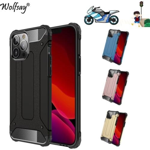 Case For iPhone 13 Pro Max Case Anti-knock TPU+PC Hybrid Armor Back Cover For iPhone 13 Pro Max Phone Case For iPhone 13 Pro Max