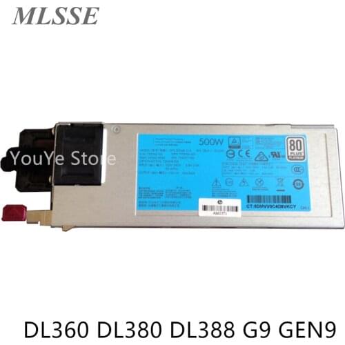 For HP DL360 DL380 DL388 G9 GEN9 500W Server power supply 723595-101 723594-001 754377-001 720478-B21 DPS-500AB-13 A Fast ship