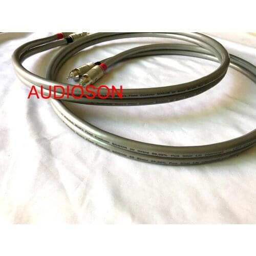 Hi-End AUDIOSON-Audio Note SOGON 50 Stand 99.99% pure Silver RCA interconnect Cable