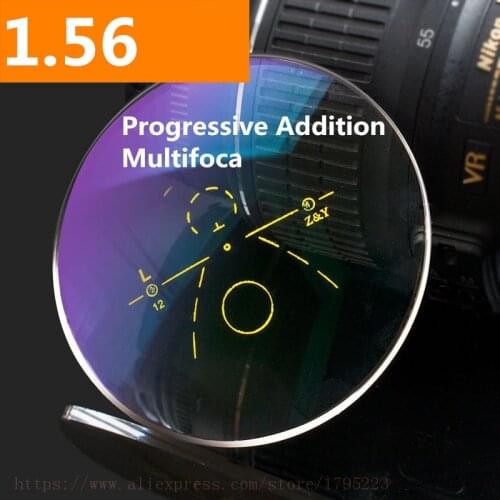 1.56 Index Prescription Progressive Lenses Free Form Multi Focal Lens without line for Myopia/Hyperopia Inner Progressive Lenses