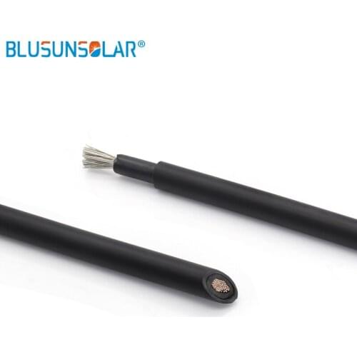 20 meters roll 1x6mm2 solar cable with XLPE jacket 10AWG PV cable with TUV approval 6mm2 solar cable for Solar solar connector