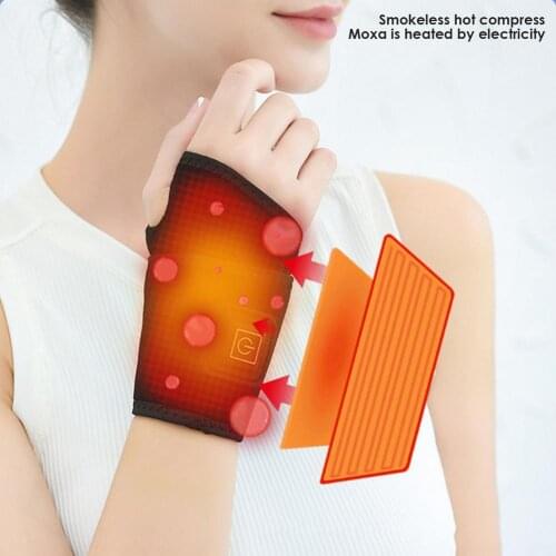 Winter Electric Heated Compression Wrist Brace 5V-USB Charge 3 Speed Temperature Adjustable ​High-fitting Smoke-free Wrist Wra