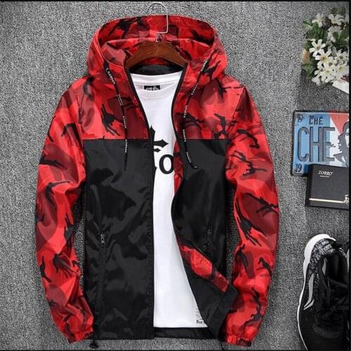 Luogen 2019 Casual Camouflage Jacket Men Slim Handsome Spring Autumn Baseball Clothes Streetwear Hip Hop Mens Jackets And Coats