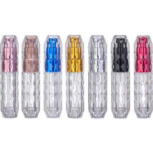 2021 New 5ml Empty Clear Plastic Perfume Spray Bottles Sample Refillable Bottle Spray Perfume Bottles